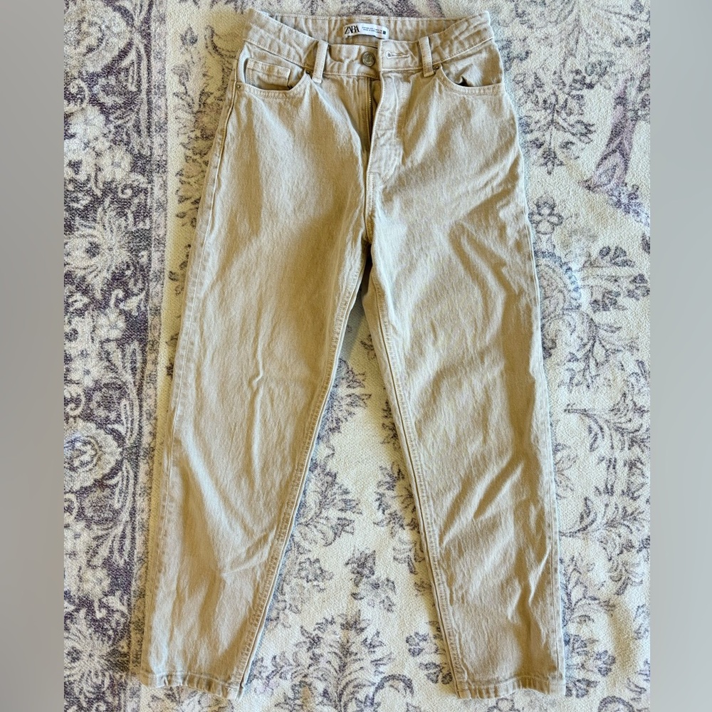 Zara Tan Jeans Size 2